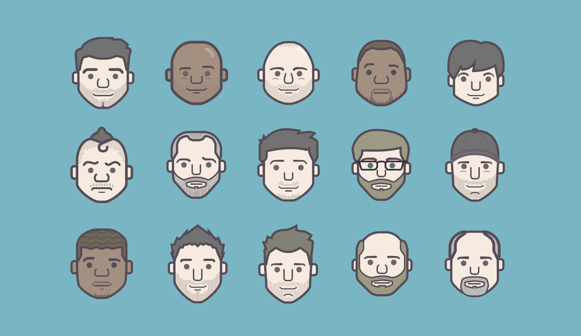 Avatars of Barclays Design Team